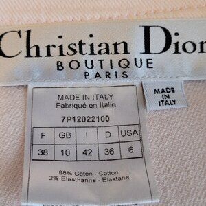 Christian Dior Powder Pink Jean Jacket